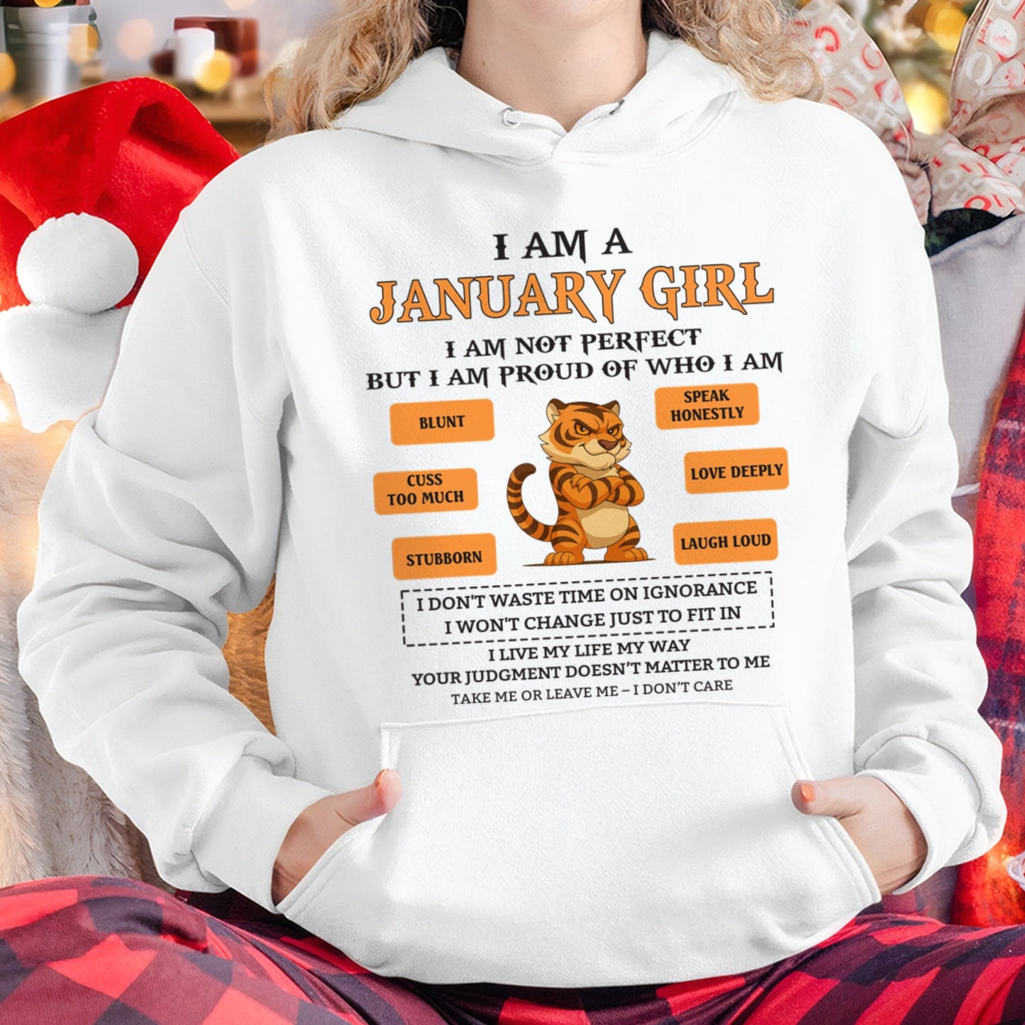 "I AM A JANUARY GIRL" - Birthday Gift For January Girls - FMA KATE01 (SKU26T-01-62-01)