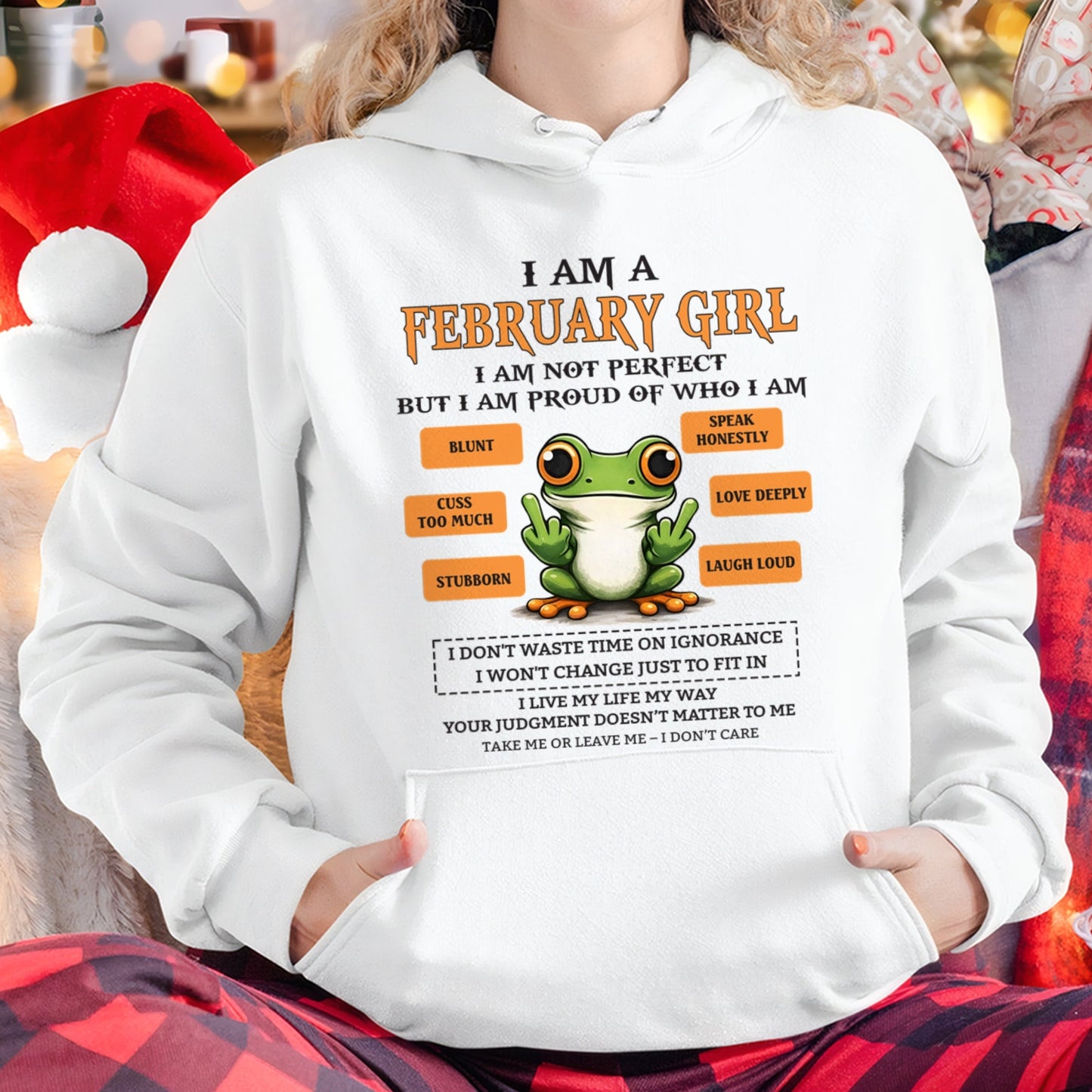 "I AM A FEBRUARY GIRL" - Birthday Gift For February Girls - FMA KATE02 (SKU2602-189-02)