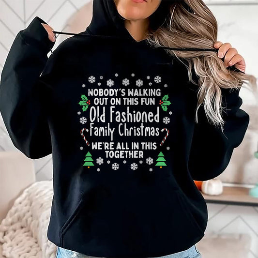 Old Fashioned Family Christmas Ugly Xmas Men Women Kids T-Shirt - Christmas Unisex T-Shirt/Hoodie/Sweatshirt - HNDS00