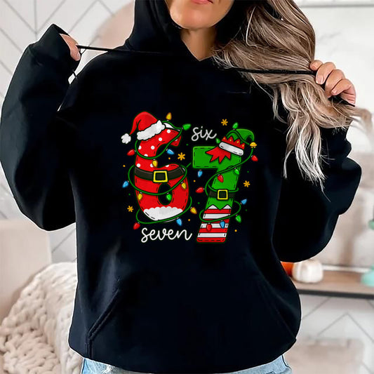 Trending Six Seven Meme Christmas 67 Xmas Men Women Kids T-Shirt - Christmas Unisex T-Shirt/Hoodie/Sweatshirt - HNDS00
