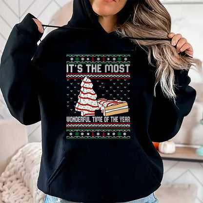 Its The Most Wonderful Time Of The Year Christmas tree cake T-Shirt - Christmas Unisex T-Shirt/Hoodie/Sweatshirt - HNDS00