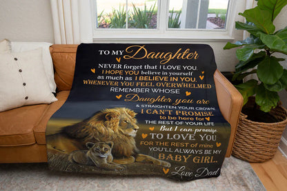 Special Gift For Your Daughter Blanket - From Dad (SKUB11-38)