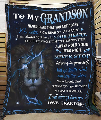 Special Gift For Your Grandson Blanket - From Grandma (SKUB10-64)