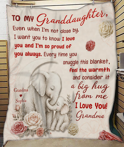 BLANKET - FROM GRANDMA TO GRANDDAUGHTER - Consider It A Big Hug From Me - (SKU2606-17)