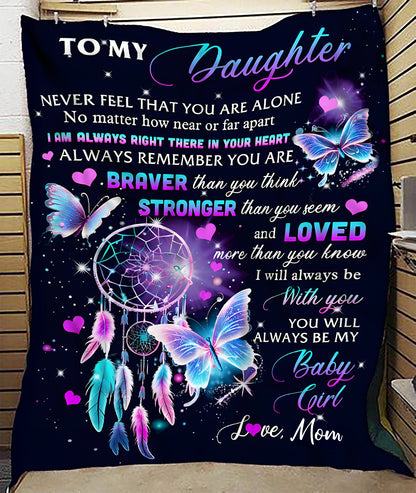 Special Gift For Your Daughter Blanket - From Mom (SKUB12-181)