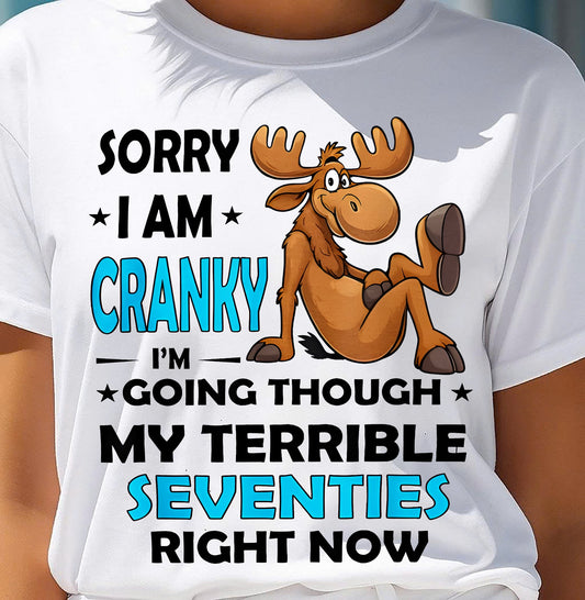 SORRY I AM CRANKY - BIRTHDAY SHIRT FOR WOMEN - KATE00 (SKU12-249)