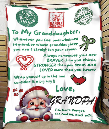 BLANKET FOR GRANDDAUGHTER – COMFORT & WARMTH GIFT  Sherpa Fleece Blanket NTTD00 (SKUB10-181)