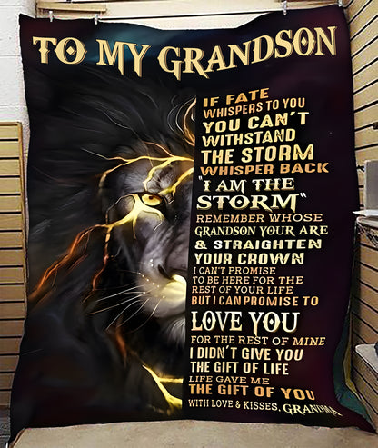 Special Gift For Your Grandson Blanket - From Grandma (SKUB12-308)