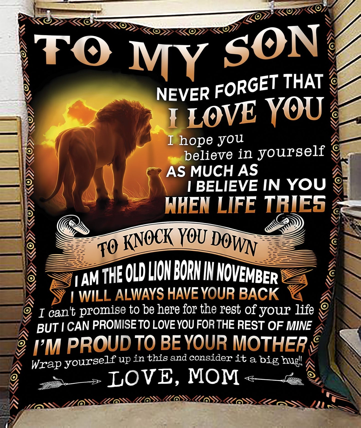 Special Gift For Your Son Blanket - From Mom (SKUB09-140-11)