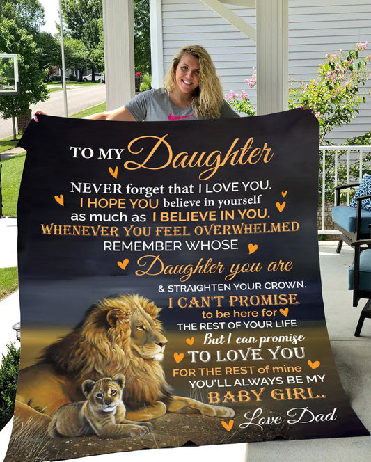 Special Gift For Your Daughter Blanket - From Dad