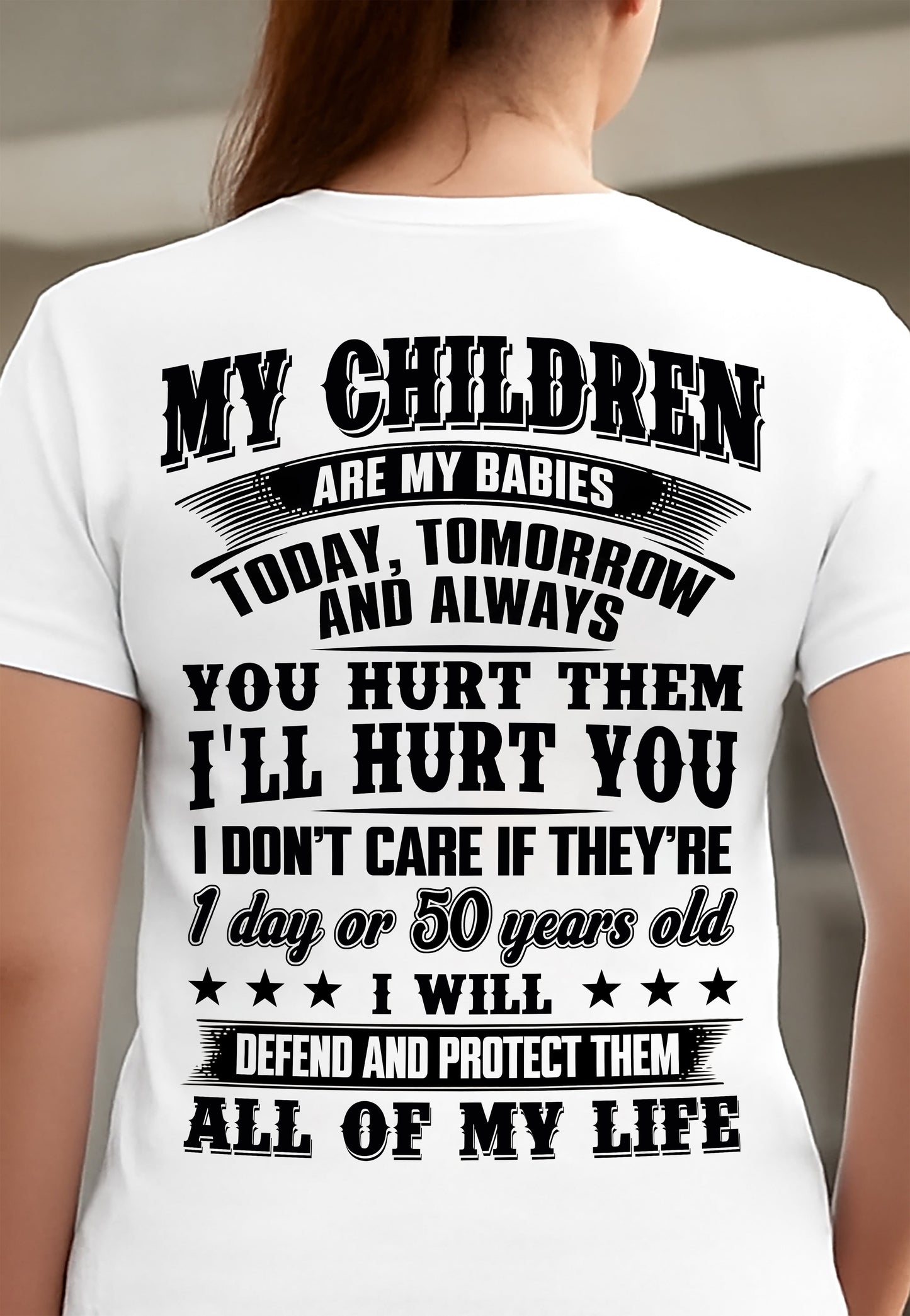 MY CHILDREN ARE MY BABY - T-SHIRT FOR MOM - KATE00 (SKU12-274)