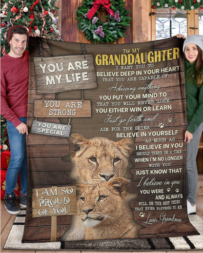 Special Gift For Your Granddaughter Blanket - From Grandma