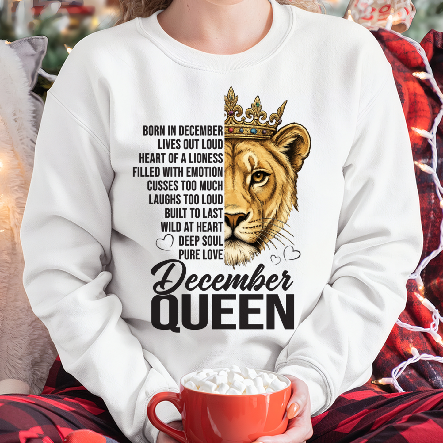 DECEMBER – December Queen – Born In December – Living Legend Wild At Heart Very Rare – Birthday Gift – Women Shirt (SKU2603-27-12)