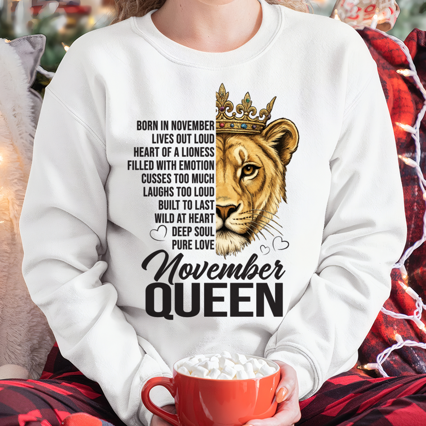 NOVEMBER – November Queen – Born In November – Living Legend Wild At Heart Very Rare – Birthday Gift – Women Shirt (SKU2603-27-11)