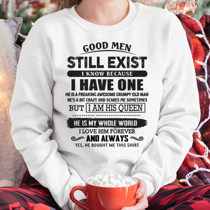 Good Men Still Exist - Perfect Gift For Your Girlfriend, Wife From Boyfriend, Husband - KATE00 (SKU26T-0192-00)