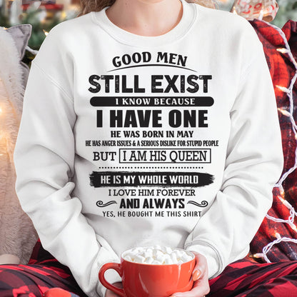 May - Good Men Still Exist - Perfect Gift For Girlfriend, Wife From Husband - KATE05(SKU07-166-05)