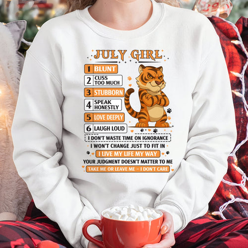 "I AM A JULY GIRL" - Birthday Gift For July Girls - FMA KATE07 (SKU2602-219-07)