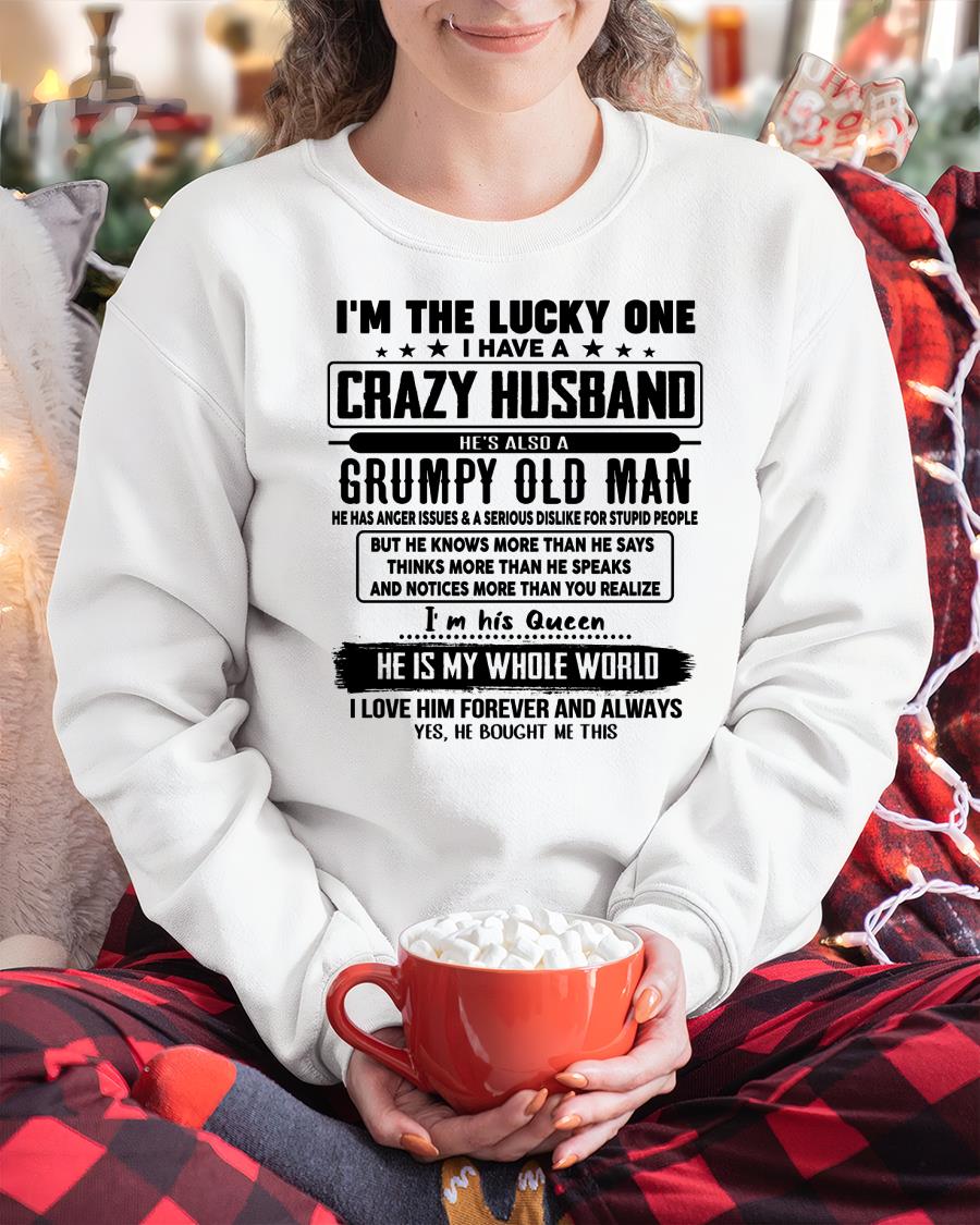 I am Lucky One I Have A Crazy Husband - Gift for Wife From Husband - KATE00 (SKUT-LUCKYONE-00)