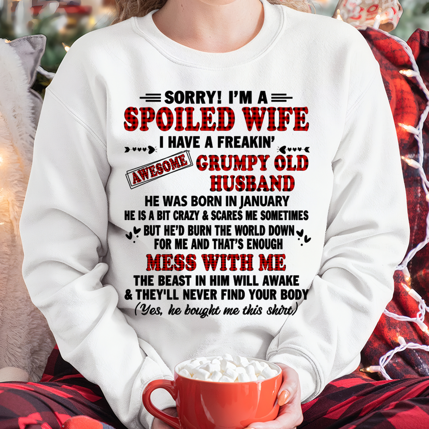 JANUARY - AWESOME WIFE - PERFECT GIFT FOR YOUR HUSBAND - (SKU2606-251-01)