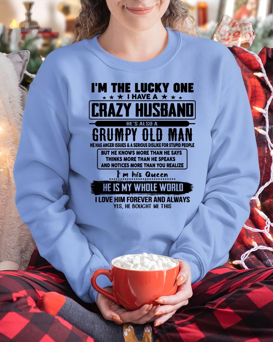 I am Lucky One I Have A Crazy Husband - Gift for Wife From Husband - KATE00 (SKUT-LUCKYONE-00)