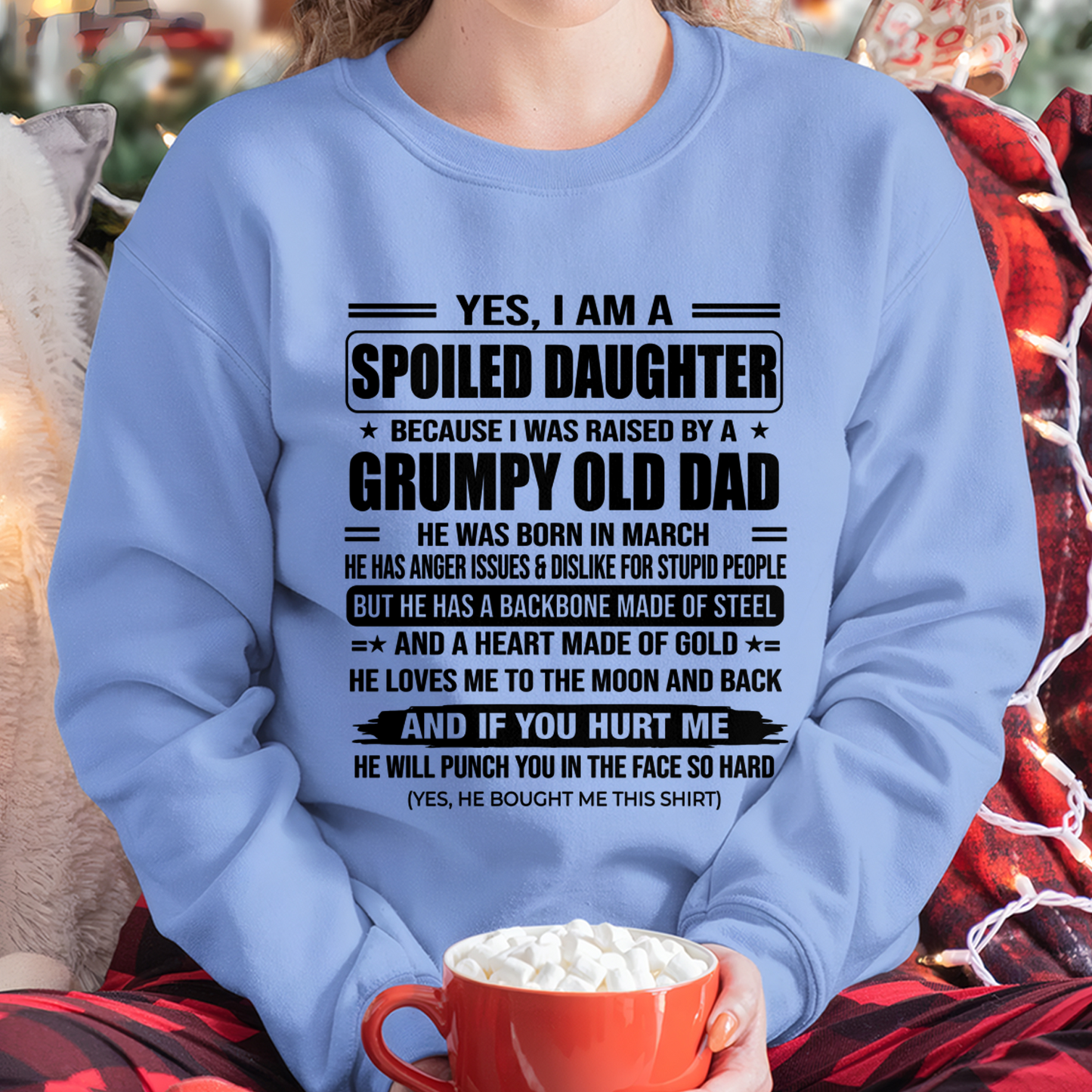 MARCH - GRUMPY DAD - PERFECT GIFT FROM DAD TO DAUGHTER - (SKU2606-144-03)