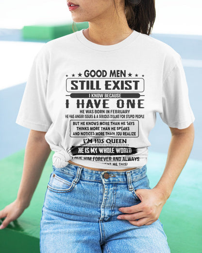 February - Good men Still Exist - gift for your girlfriend, wife from Husband - KATE02 (SKU-GM-02)