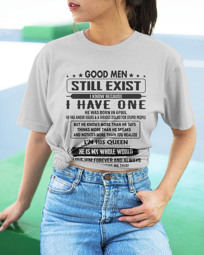 April - Good men Still Exist - gift for your girlfriend, wife from Husband - KATE04 (SKU-GM-04)