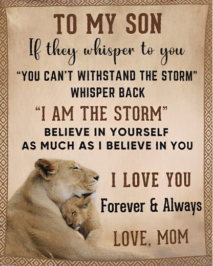 Special Gift For Your Son Blanket - From Mom