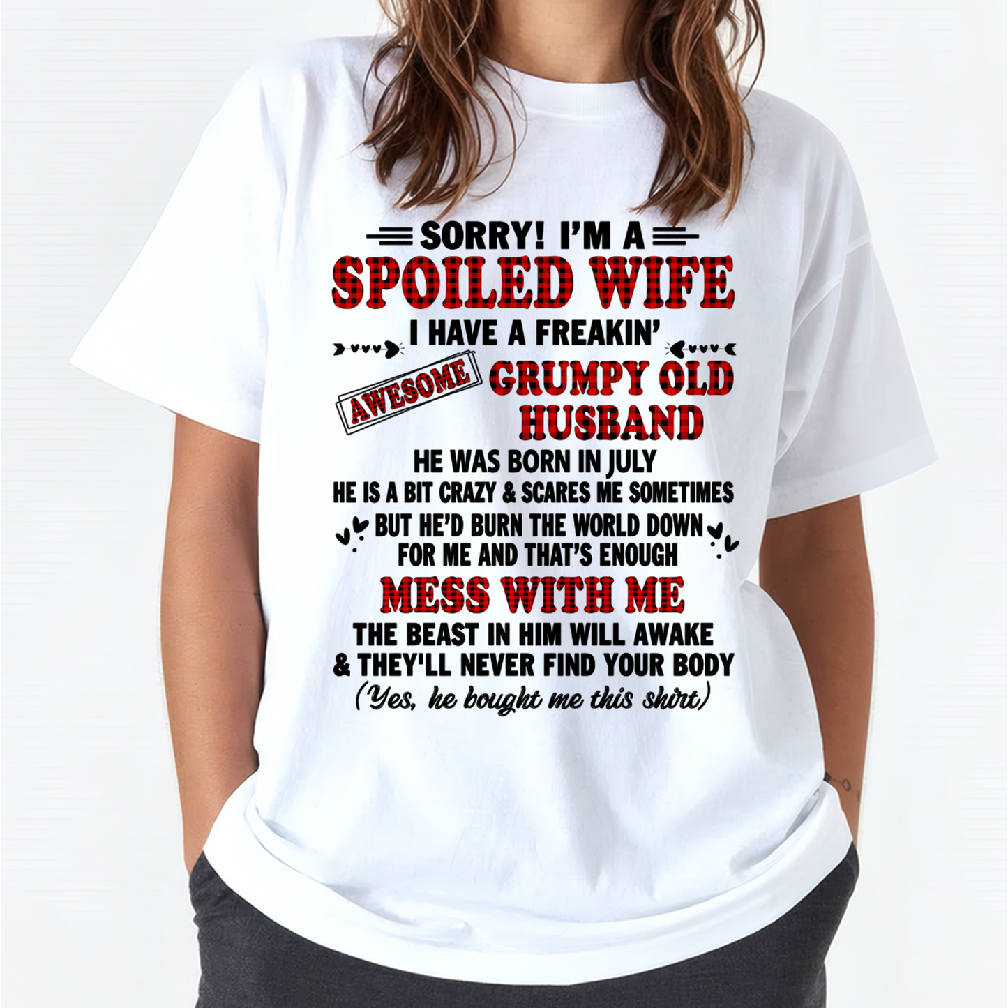 JULY - AWESOME WIFE - PERFECT GIFT FOR YOUR HUSBAND - (SKU2606-251-07)