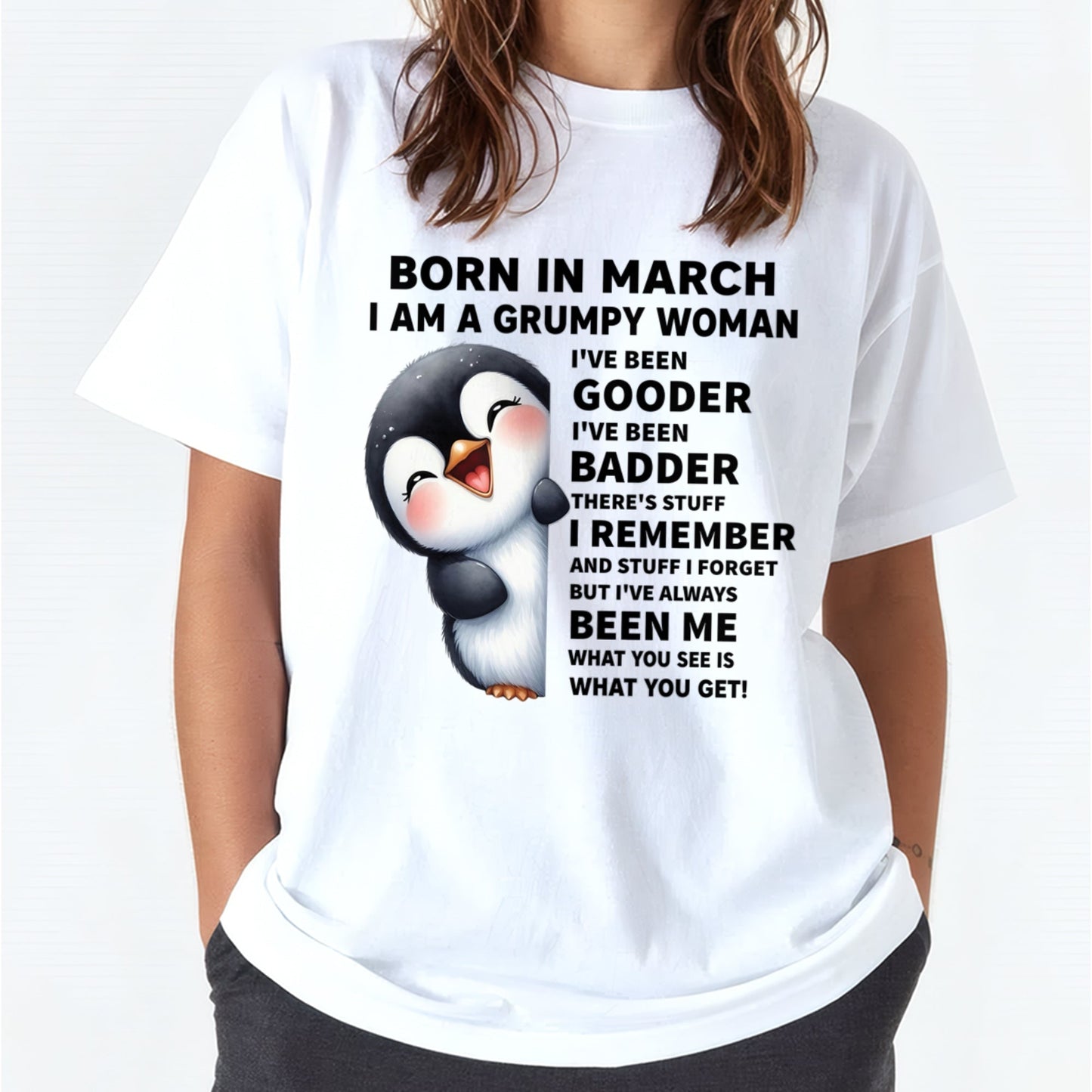 BORN IN MARCH I AM A GRUMPY WOMAN KATE03 FMA (SKU09-95-03)