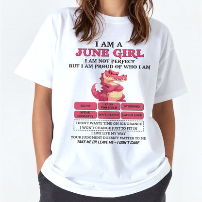 June Girl Shirt – Birthday Gift for Women - KATE06 FMA (SKU10-80-06)