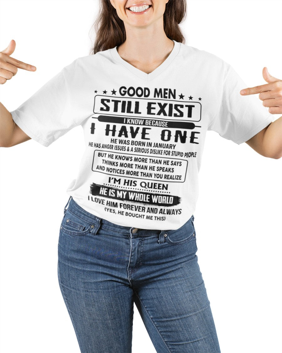 January - Good men Still Exist - gift for your girlfriend, wife from Husband - KATE01 (SKU-GM-01)