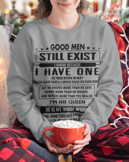 May - Good men Still Exist - gift for your girlfriend, wife from Husband - KATE05 (SKU-GM-05)