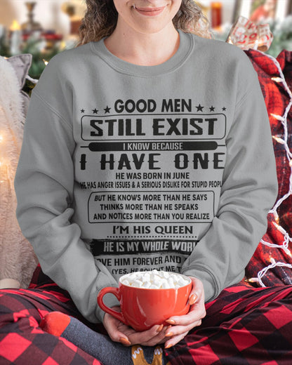 June - Good men Still Exist - gift for your girlfriend, wife from Husband - KATE06 (SKU-GM-06)