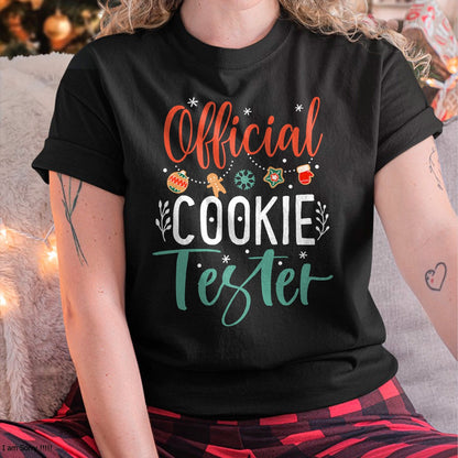 Official Cookie Tester Funny Christmas Couples Matching T-Shirt - Christmas Unisex T-Shirt/Hoodie/Sweatshirt - HNDS00