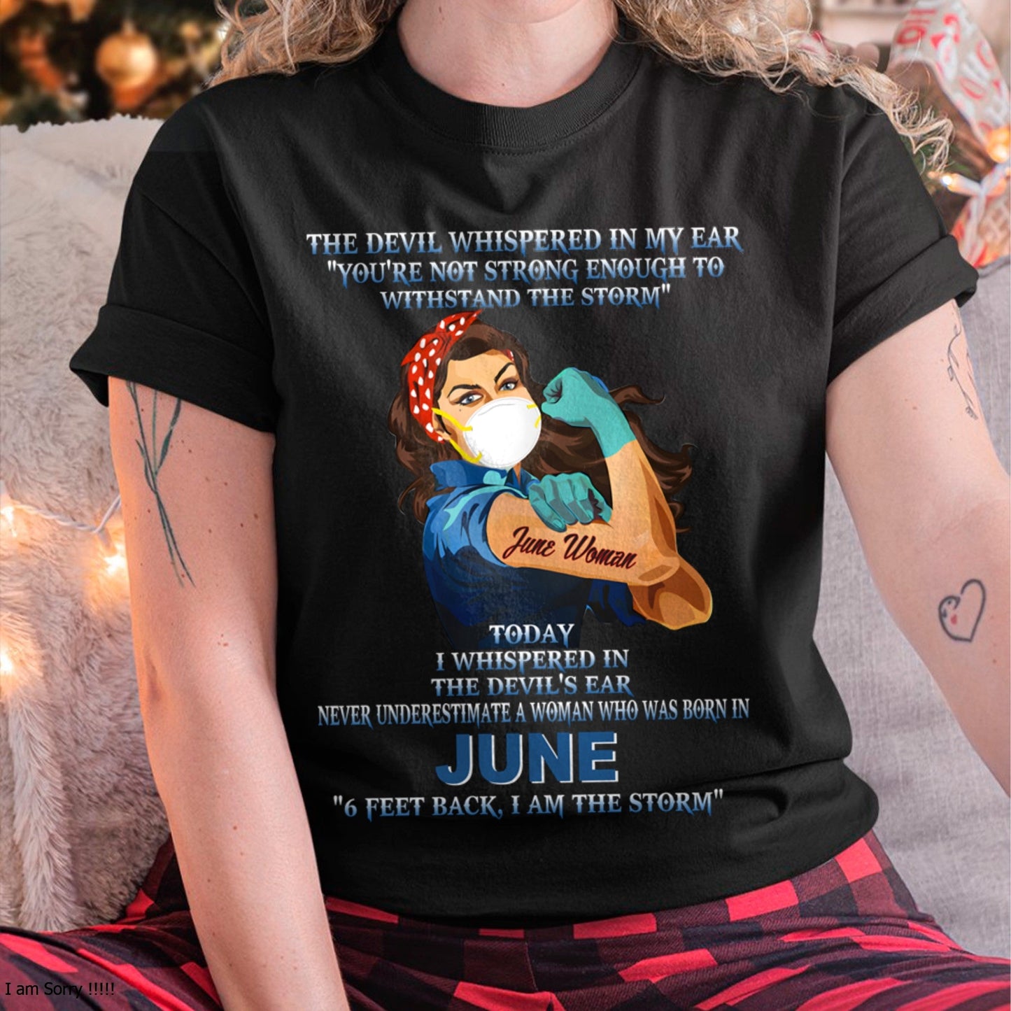 Never Underestimate A Woman Born In June – June Woman “I Am The Storm” - FMA / KATE06 (SKU12-322-06)