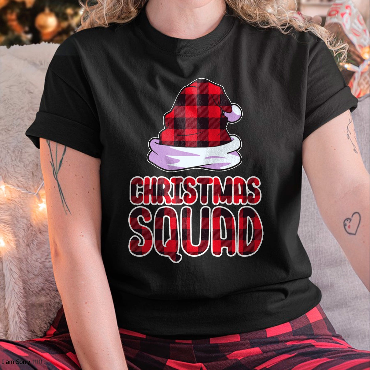 Christmas Squad Family Group Matching Christmas Party Pajama T-Shirt - Christmas Unisex T-Shirt/Hoodie/Sweatshirt - HNDS00
