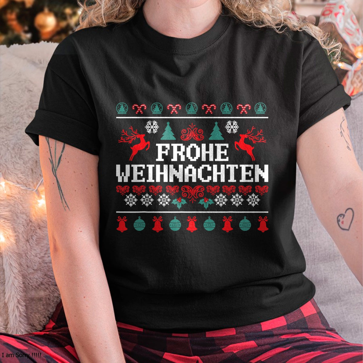 Frohe Weihnachten German Merry Christmas Holidays Germany T-Shirt - Christmas Unisex T-Shirt/Hoodie/Sweatshirt - HNDS00