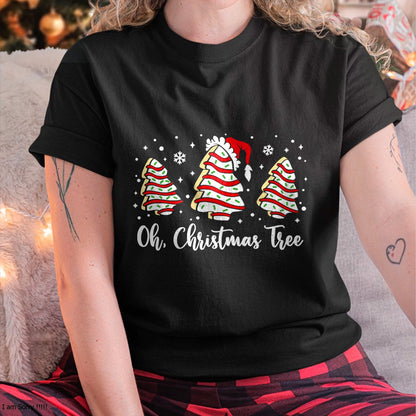 Groovy Oh Christmas Tree Cakes Debbie Becky Jen Cake Lovers T-Shirt - Christmas Unisex T-Shirt/Hoodie/Sweatshirt - HNDS00