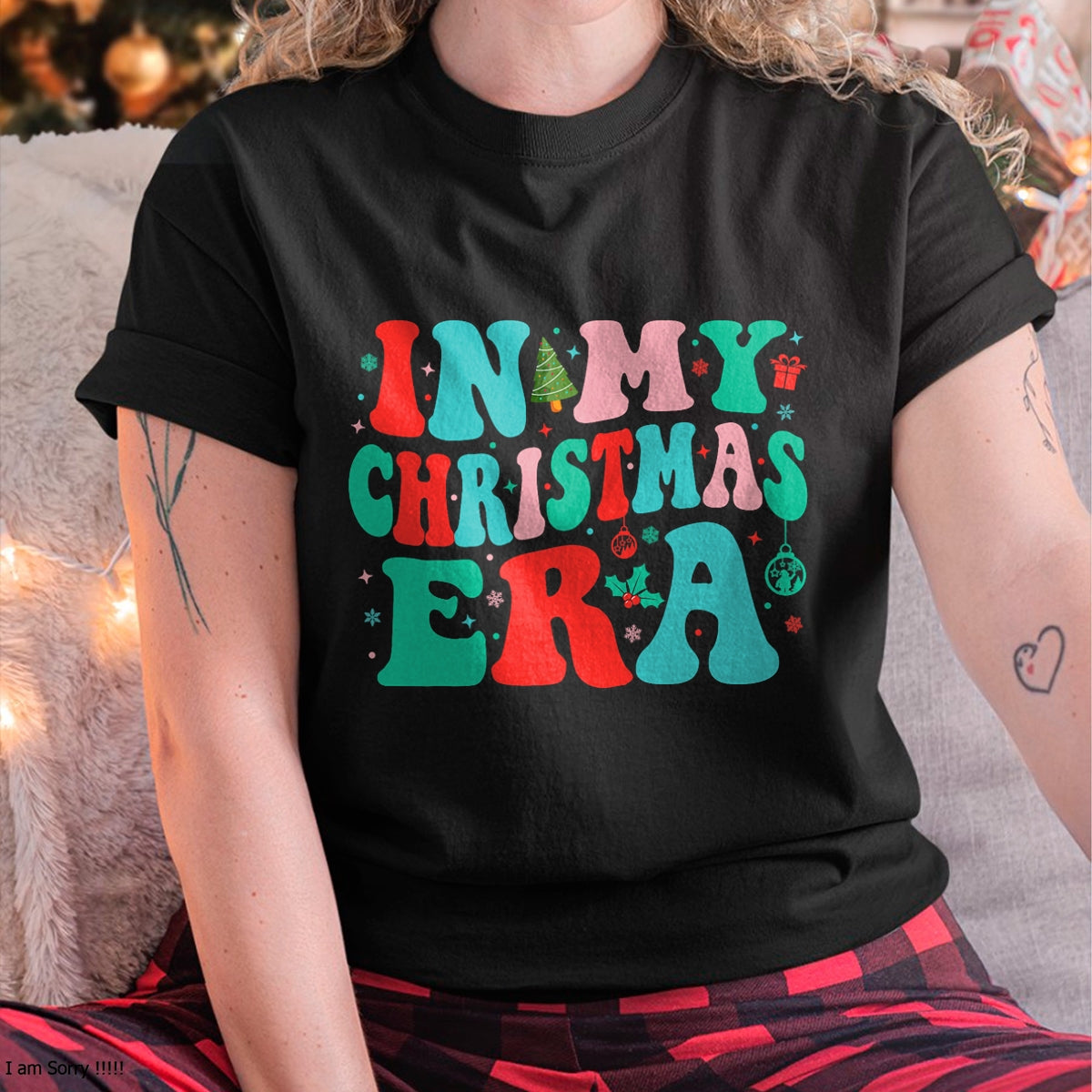 In My Christmas Era Cute Groovy Christmas Holiday Xmas T-Shirt - Christmas Unisex T-Shirt/Hoodie/Sweatshirt - HNDS00
