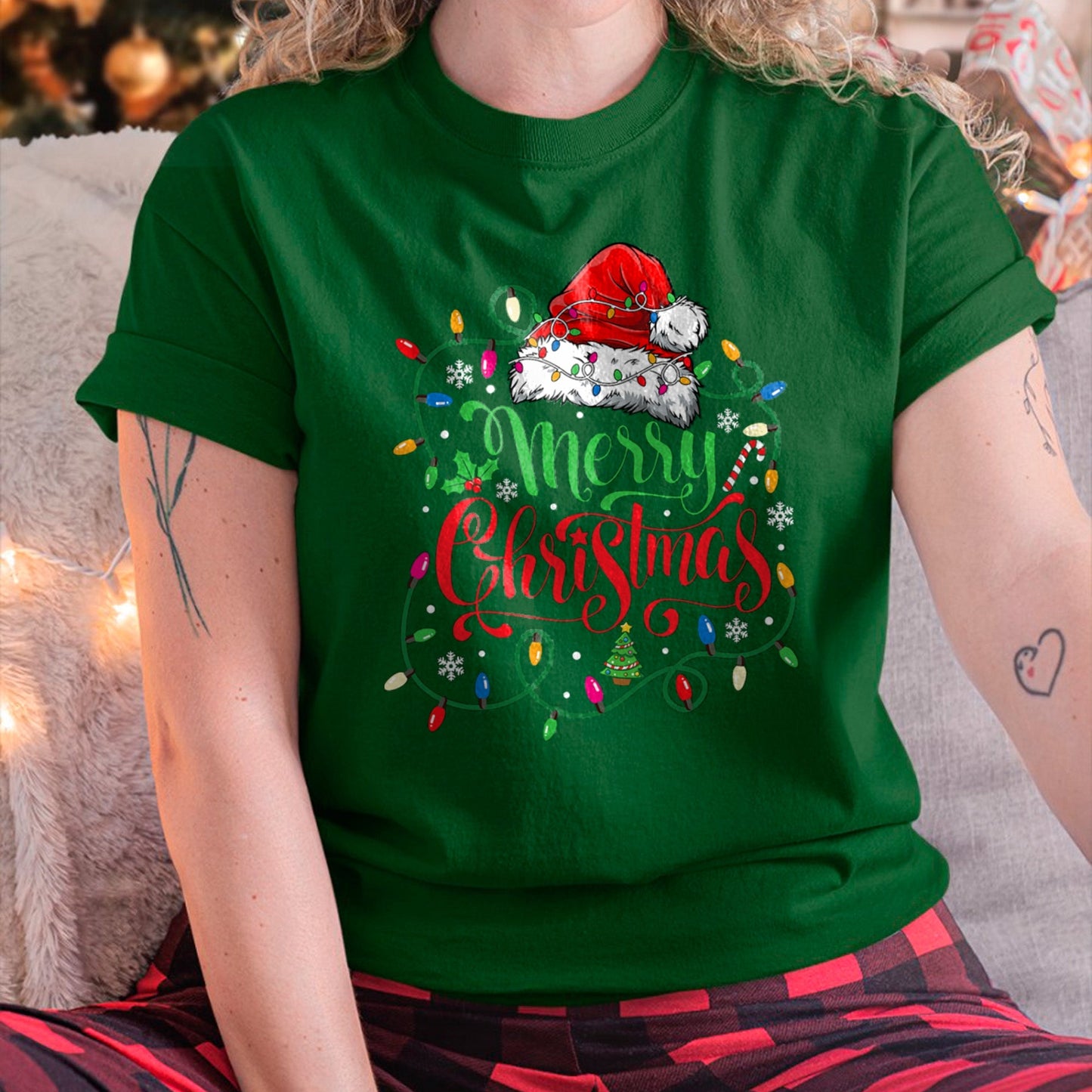 Merry Christmas Family Funny Christmas Women Xmas T-Shirt (SKU-MRCM-16) FMA