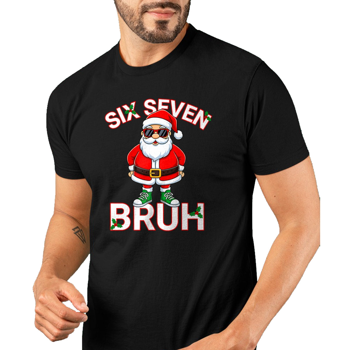 Funny 67 Six Seven Christmas Bruh Santa T-Shirt - Christmas Unisex T-Shirt/Hoodie/Sweatshirt - HNDS00 (SKU-T-CHRISTMAS-1911A)