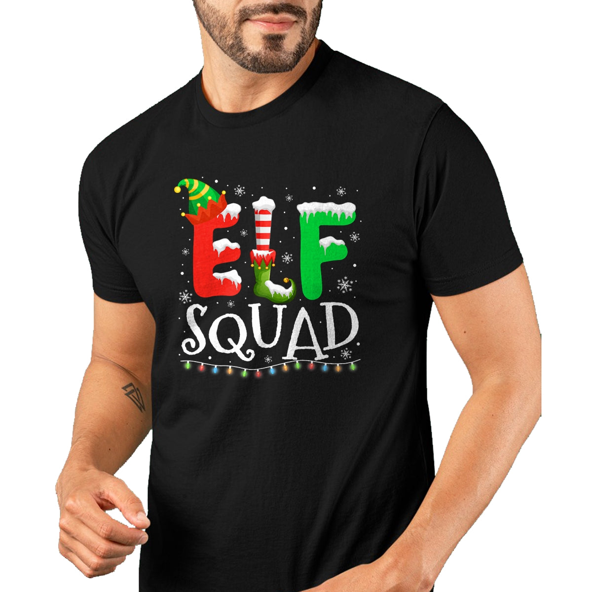Elf Family Christmas Matching Pajamas Xmas Elf Squad T-Shirt - Christmas Unisex T-Shirt/Hoodie/Sweatshirt - HNDS00
