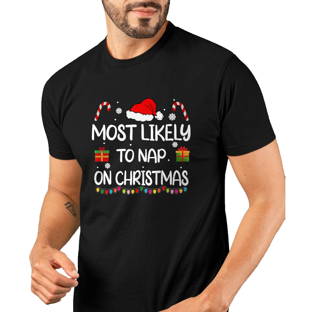 Most Likely To Nap On Christmas family funny matching T-Shirt - Christmas Unisex T-Shirt/Hoodie/Sweatshirt - HNDS00