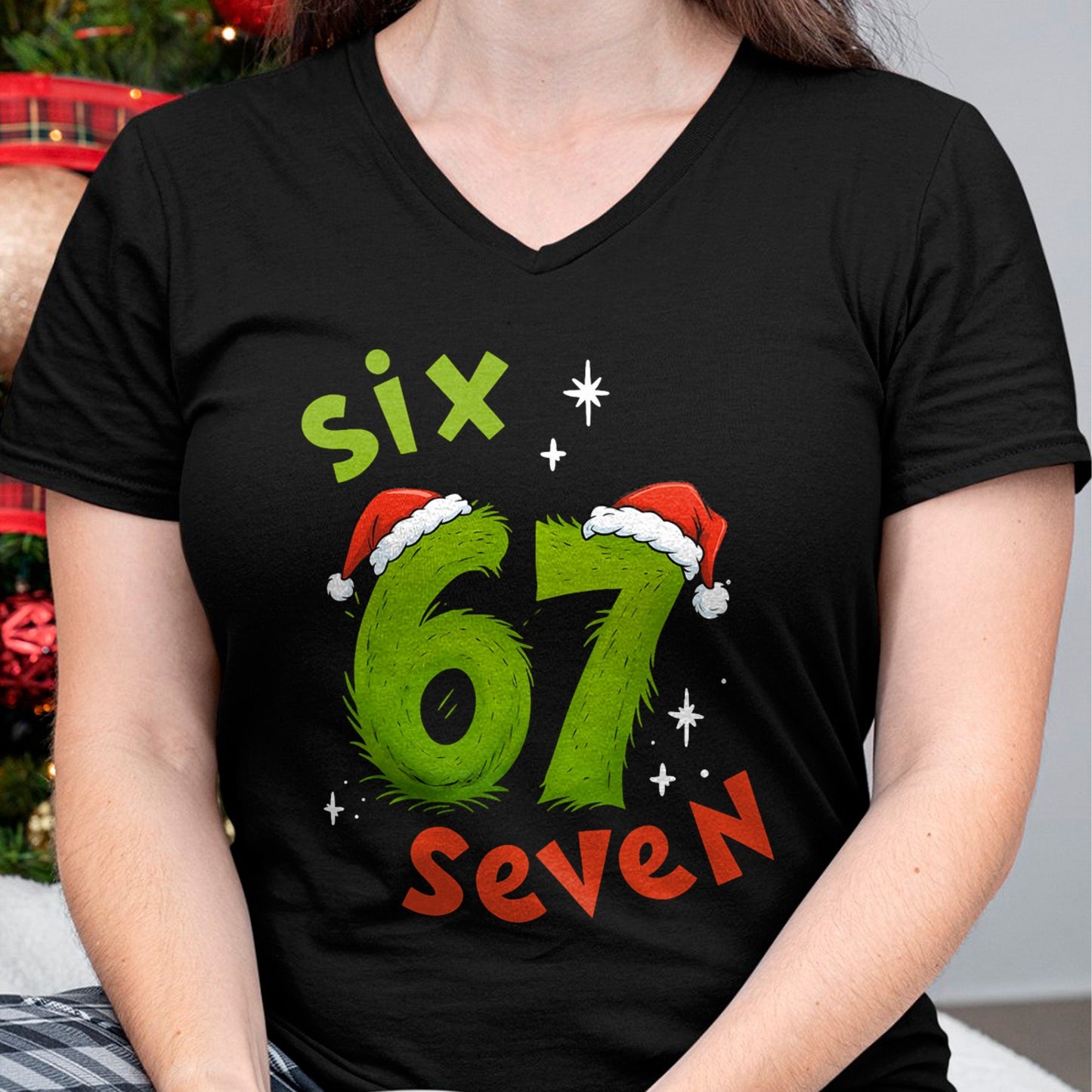 67 Meme Six Seven for Kids Women Men Boys Girls Christmas T-Shirt - Christmas Unisex T-Shirt/Hoodie/Sweatshirt - HNDS00