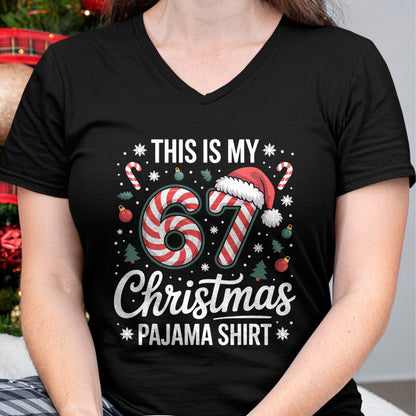 This My 67 Christmas Pajama 67 Meme Gen Alpha Boys Girls T-Shirt - Christmas Unisex T-Shirt/Hoodie/Sweatshirt - HNDS00