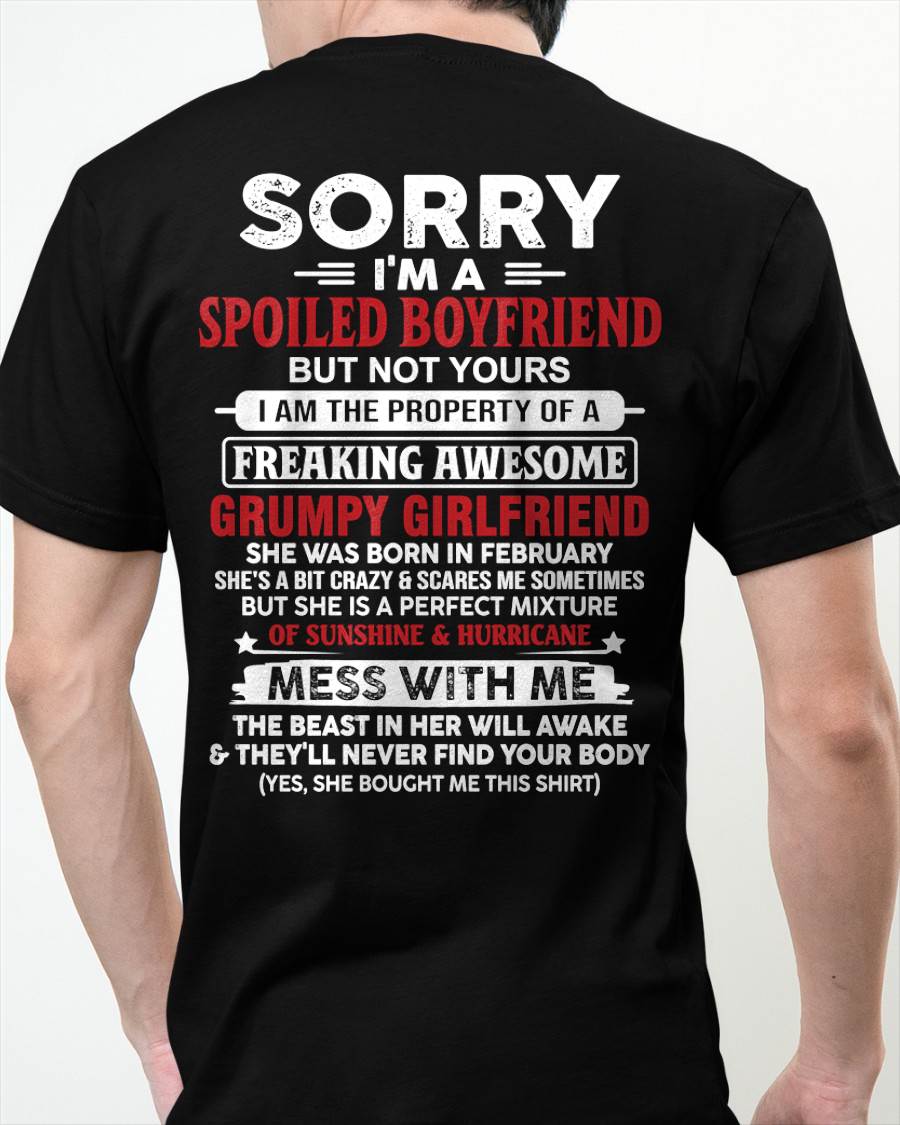 February - Spoiled Boyfriend - Perfect Gift From Girlfriend - KATE02 (SKU11-18-02)