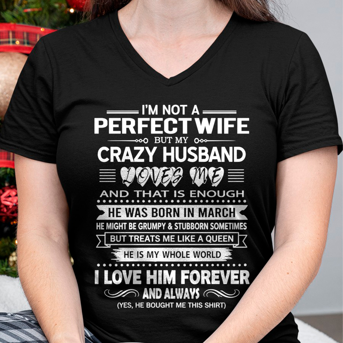 MARCH - CRAZY HUSBAND - PERFECT GIFT FOR YOUR WIFE - (SKU2606-367-03)