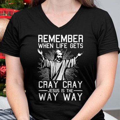 Jesus Is The Way Christmas Funny Faith Religious Christian T-Shirt - Christmas Unisex T-Shirt/Hoodie/Sweatshirt - HNDS00