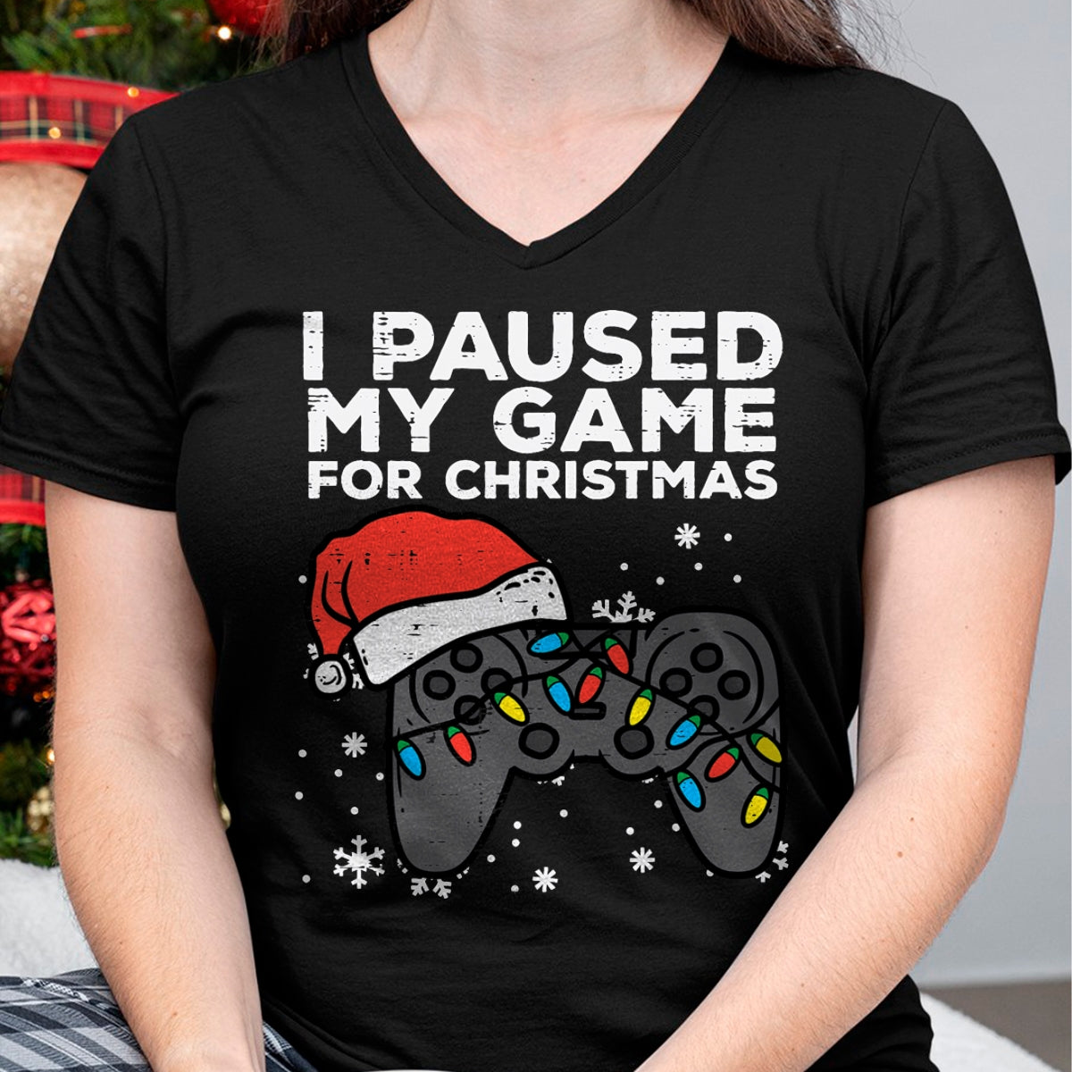 Paused My Game Christmas Gamer Xmas Men Boys Kids Youth Teen T-Shirt - Christmas Unisex T-Shirt/Hoodie/Sweatshirt - HNDS00